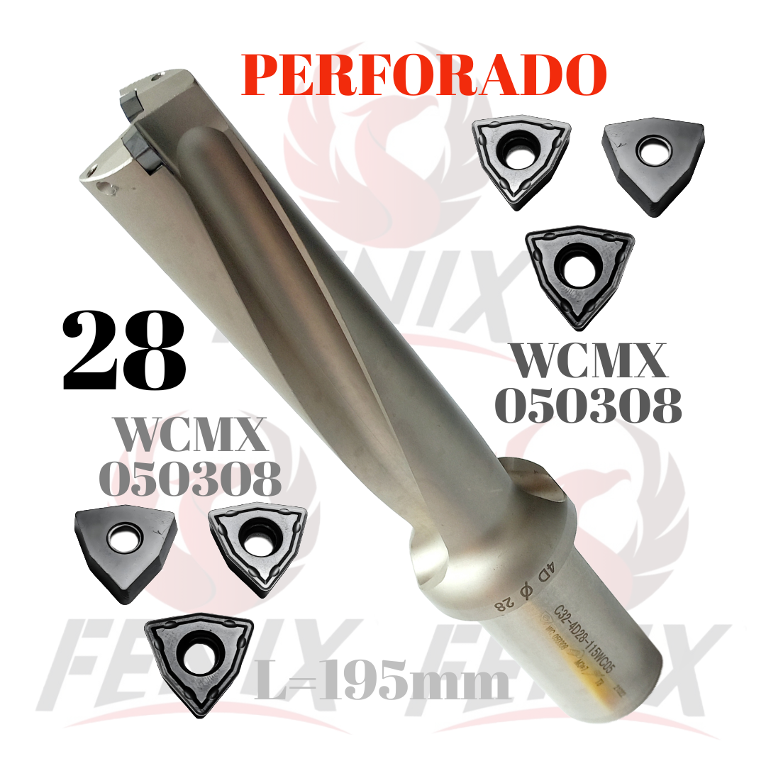 broca de perforado 28 mm