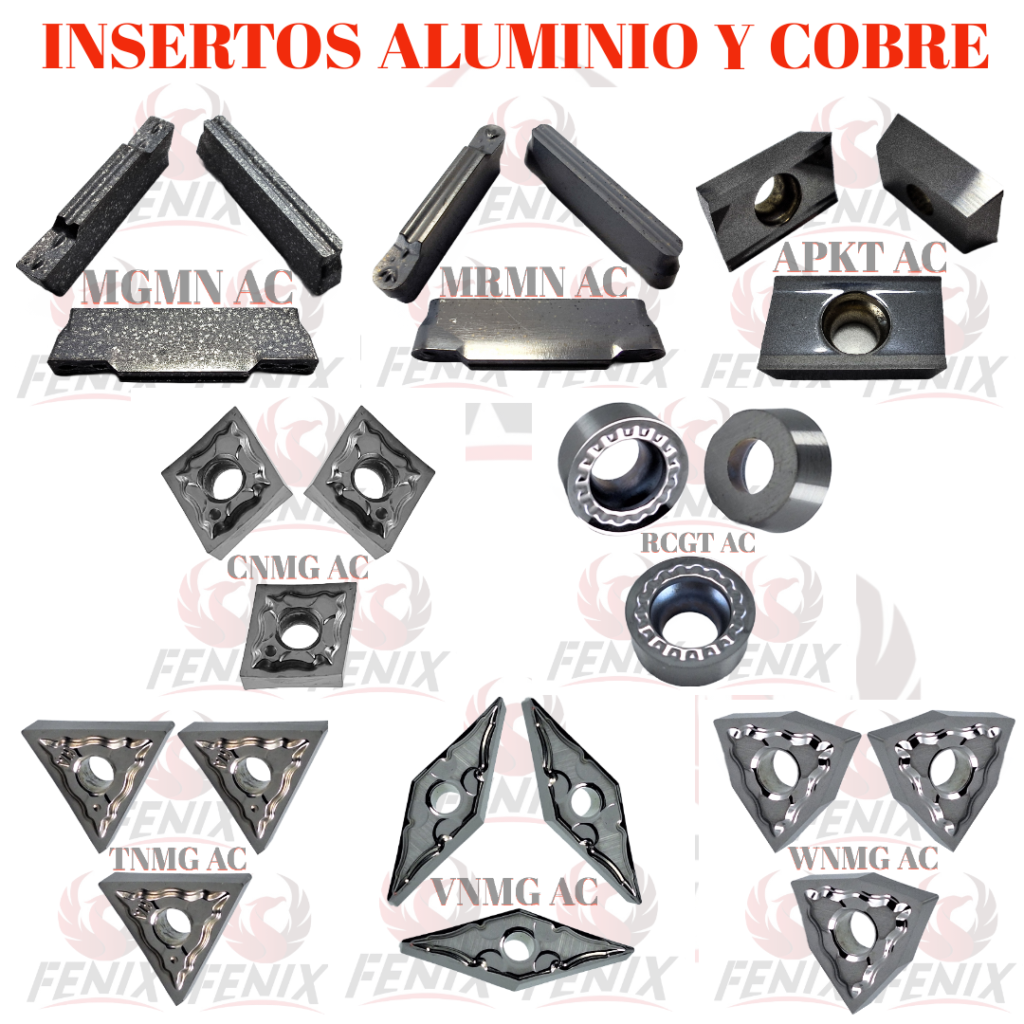 Insertos para Aluminio y Cobre